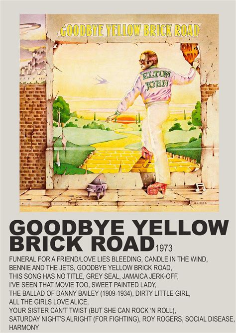elton john goodbye yellow brick road songs
